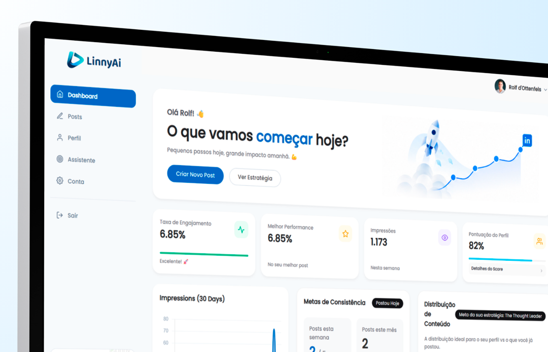 Interface do sistema Linny AI